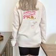 Strawberry Jams Raccoon Half Zip Oversized Sweatshirt for Cozy Days Sand