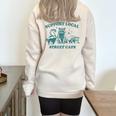 Support-Local-Street-Cat Vintage Raccoon Opossum Skunk Half Zip Oversized Sweatshirt Sand