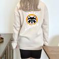 Trash Panda Apparels Cute Trash Panda Raccoon Small Short Sleeve Modern Cartoon Casual All Seasons Half Zip Oversized Sweatshirt Sand