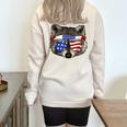 USA Patriotic Raccoon Hoodie - July 4th Oversized Sweatshirt Sand