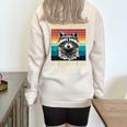 Vintage Racoon Half Zip Sweatshirt - Unisex Retro Style Sand