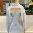 Adopt A Street Cat Classic Arts Possum Raccoons Lover Animal Half Zip Oversized Sweatshirt Grey