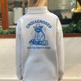 Cowboy Raccoon Meme Oversized Half Zip Sweatshirt - Quirky Style Grey