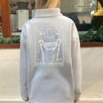 Dream Big Raccoon Oversized Zip Sweatshirt - Fun Unisex Style Grey