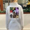 Feral Era Raccoon Sweatshirt - Oversized Half Zip - Fun Meme Style Grey
