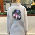 Ferrets Howling At The Moon Shirt Ferret Half Zip Oversized Sweatshirt Grey