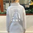 Raccoon Half Zip Sweatshirt - Oversized Fun for Animal Lovers Grey