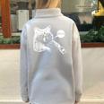 Raccoon Lover Meme Half-Zip Oversized Sweatshirt – Teen Slang Grey