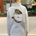 Raccoon Lover Oversized Half-Zip Sweatshirt - Unisex Animal Theme Grey