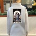 Raccoon Lovers Tarot - Half Zip Oversized Sweatshirt for Couples Grey