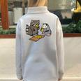 Raccoon Opossum Street Food Zip Sweatshirt for All Ages Grey