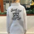 Raccoon Sarcasm Oversized Half Zip Sweatshirt - Casual Appeal Grey