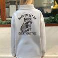 Raccoon Sarcasm Oversized Half-Zip Sweatshirt | Cozy Unisex Style Grey
