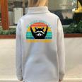 Raccoon Spirit Animal Sweatshirt | Cozy Half Zip | Oversized Style Grey