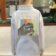 Retro Raccoon Lover Camping Sweatshirt - Cozy Half Zip Pullover Grey