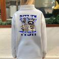 Rizz Autistic Raccoon Sweatshirt | Oversized Half Zip | Fun & Playful Grey