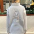 Sarcastic Raccoon Half Zip - Oversized Small Sweatshirt Grey