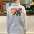 Street Cat Lovers Sweatshirt - Oversized Half-Zip Raccoon Theme Grey