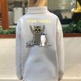Team Trash Animals Short Sleeve Half Zip Sweatshirt | Fun & Cozy Grey