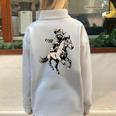 Vintage Cowboy Racoon 90s Sweatshirt - Western Retro Half Zip Oversized Grey