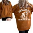 Cowboy Raccoon Oversized Sweatshirt - Undiagnosed Humor Brown