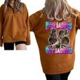 Even Baddies Get Saddies Raccoon Meme | Oversized Half-Zip Sweatshirt Brown