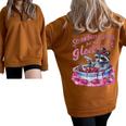 Oversized Half Zip Sweatshirt | Quirky Strawberry Jam Design Brown