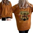 Raccoon Cartoon Oversized Half Zip Sweatshirt - Kids Style Brown