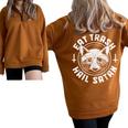 Raccoon Gothic Oversized Sweatshirt - Halloween Half Zip Style Brown