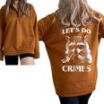 Raccoon Half Zip Sweatshirt - Oversized Fun for Animal Lovers Brown