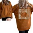 Raccoon Lover Chemistry Elements Sweatshirt | Half Zip Oversized Brown
