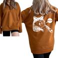 Raccoon Lover Meme Half-Zip Oversized Sweatshirt – Teen Slang Brown