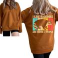 Raccoon Lover Unisex Oversized Half Zip Sweatshirt | Cozy for Introverts Brown