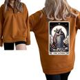 Raccoon Lovers Tarot - Half Zip Oversized Sweatshirt for Couples Brown