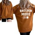 Raccoon Mode Oversized Half Zip Sweatshirt – Animal Lover Brown