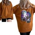 Raccoon Moon Howl Unisex Sweatshirt – Cozy Half Zip Brown