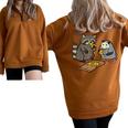 Raccoon Opossum Street Food Zip Sweatshirt for All Ages Brown