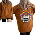 Raccoon Pride Oversized Sweatshirt | LGBTQ Rainbow Theme Brown