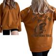 Raccoon Sarcasm Oversized Half-Zip Sweatshirt | Cozy Unisex Style Brown