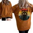 Raccoon Theme Half Zip Oversized Sweatshirt | Cozy Unisex Apparel Brown