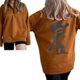 Racoon Cowboy Meme | Unisex Half Zip Oversized Sweatshirt Brown