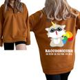 Racoonicorn Half Zip Oversized Sweatshirt - Unisex | Fun & Quirky Brown