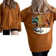 Retro Raccoon Half Zip Oversized Sweatshirt – Vintage Style Brown
