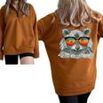 Retro Raccoon Half Zip Sweatshirt - Animal Lover Style Brown