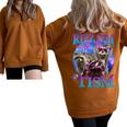 Retro Raccoon Meme Half-Zip Sweatshirt | Fun, Oversized for Cool Vibes Brown