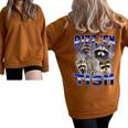 Rizz Autistic Raccoon Sweatshirt | Oversized Half Zip | Fun & Playful Brown
