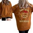 Sarcastic Raccoon Lover Unisex Sweatshirt – Oversized & Cozy Brown