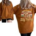 Stay Trashy Meme Sweatshirt - Fun Opossum & Raccoon Design Brown