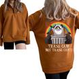 Trash Can Not Trash Can't Raccoon Trash Panda Half Zip Oversized Sweatshirt Brown