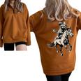 Vintage Cowboy Racoon 90s Sweatshirt - Western Retro Half Zip Oversized Brown